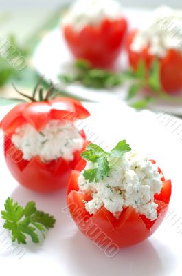 Tomatoes Stuffed with Feta