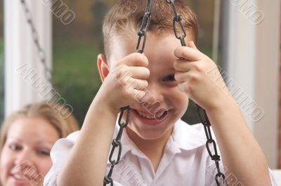 Young Boy Smiles for The Camera