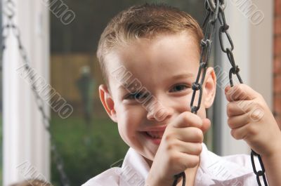 Adorable Young Boy Smiles