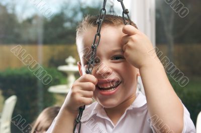 Adorable Young Boy Smiles
