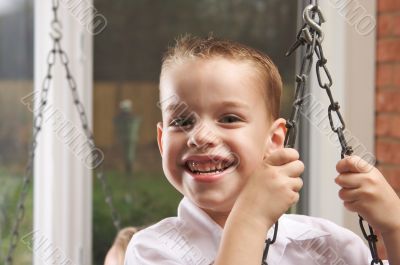 Adorable Young Boy Smiles