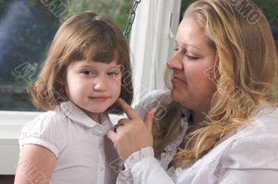 Young Mother and Daughter