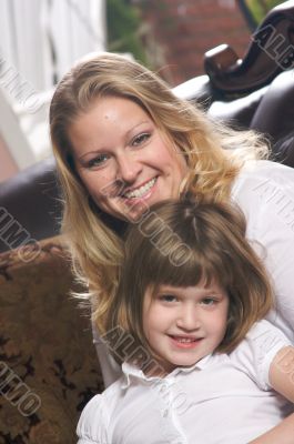 Young Mother and Daughter