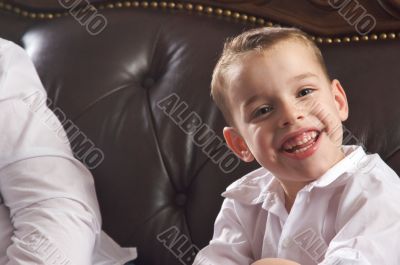 Adorable Young Boy Smiles