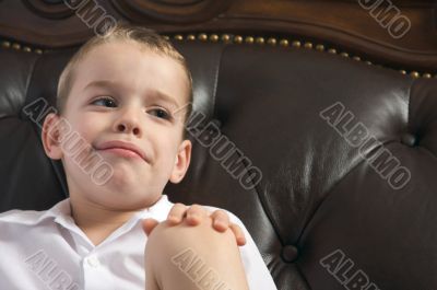 Adorable Young Boy Smiles