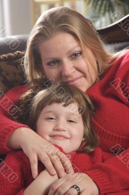 Young Mother and Daughter
