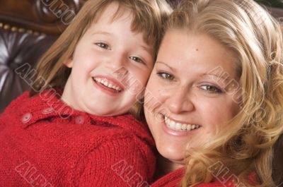 Young Mother and Daughter