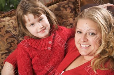 Young Mother and Daughter
