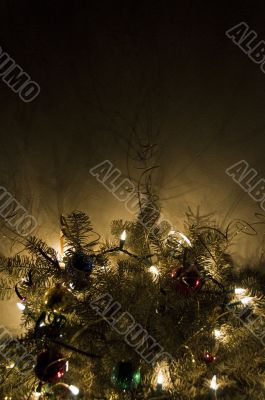 Christmas Tree Glowing in the Dark