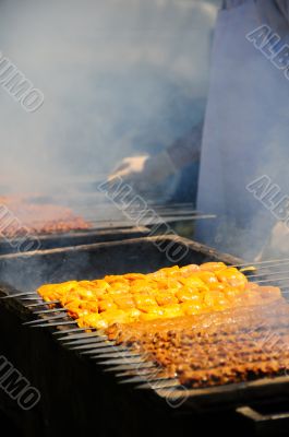 Charcoal Grill Cookout