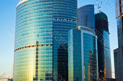 Modern office buildings