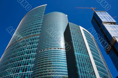 High business skyscrapers