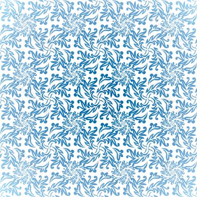 blue floral light