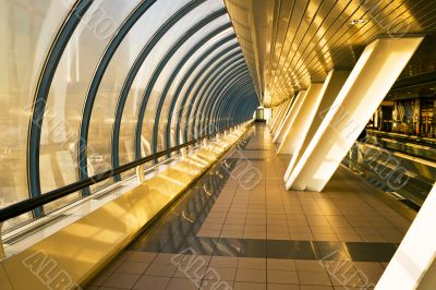Interior of the business bridge Bagration
