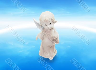 Angel above the world