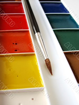 watercolor paints