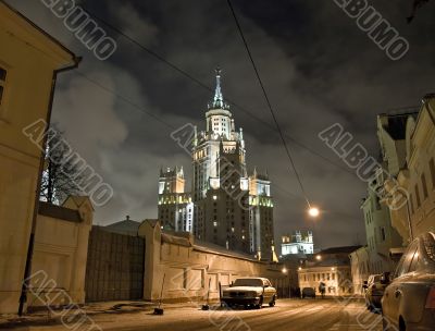 Moscow street night scene