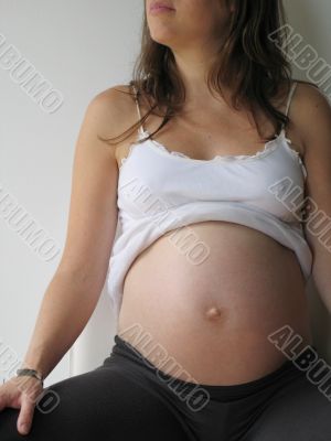 young pregnant woman