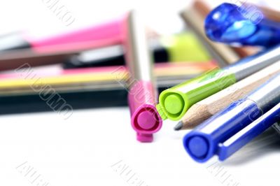 Close-up pencil.