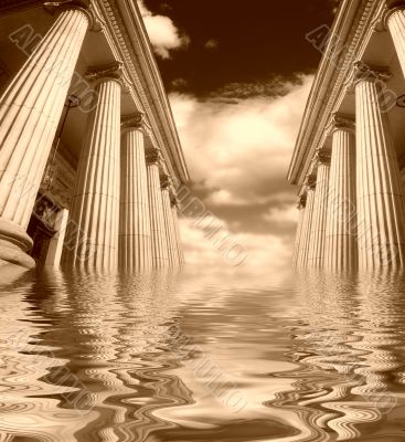 Greek pillars