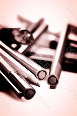 Close-up pencil.