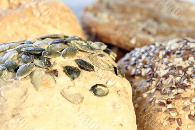 Assortment of baked bread