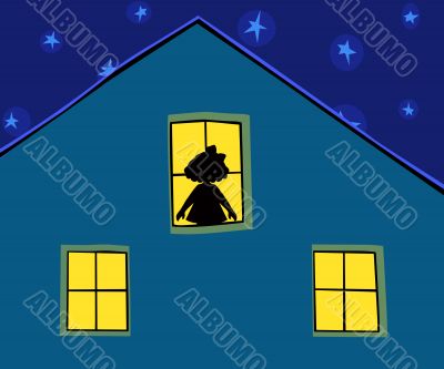 Night and silhouette