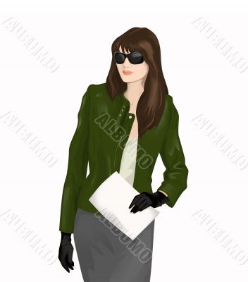 girl in the eyeglasses