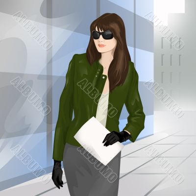  businesswoman on the street