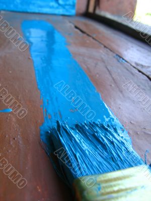  blue  paint