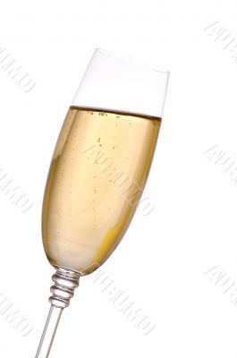 Glass with champagne