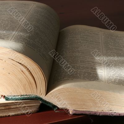 book and spectacles