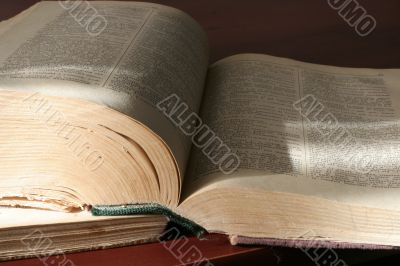 book and spectacles