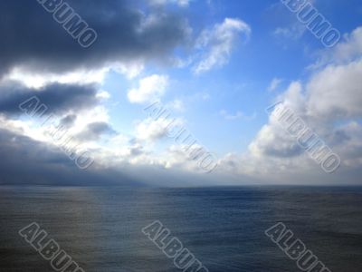 Clouds and sea