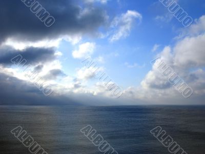 Clouds and sea