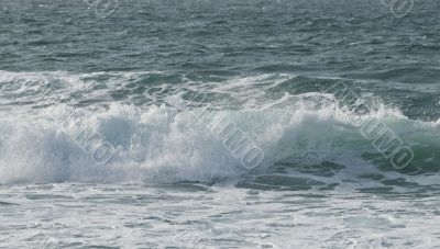 heavy sea near the rock, the Atlantic Ocean