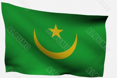 Mauritania 3d flag