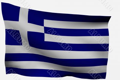 Greece 3D flag