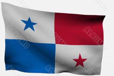Panama 3d flag
