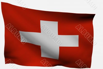 Switzerland 3d flag