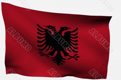 Albania 3D flag