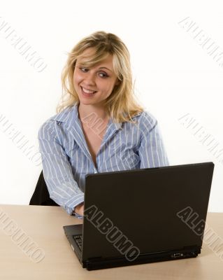 Happy secretary