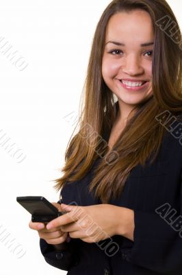 Happy business woman
