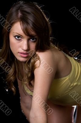 Attractive brunette