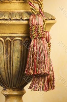 Lamp on Table with Tassel