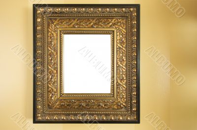 Ornate Blank Picture Frame on Wall