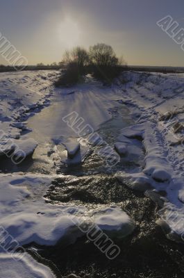 The river in ice