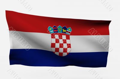 Croatia 3d flag