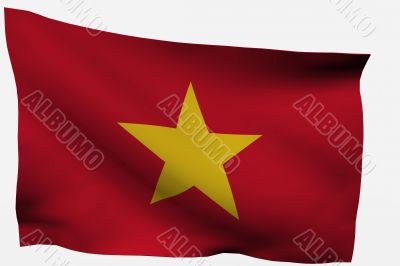 Vietnam 3d flag