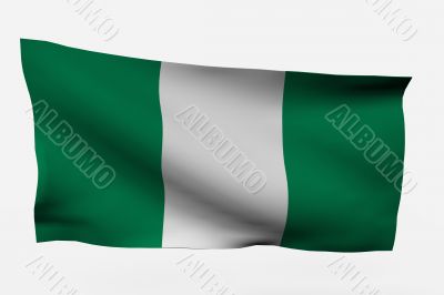 Nigeria 3d flag